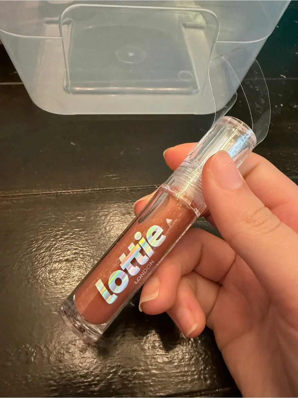 NWT Lottie London Puffy Bomb Lip Gloss- 394 Naughty Nude
